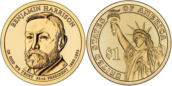 USA 1 $ Benjamin Harrison 2012 nr 23