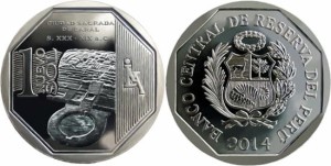 Peru 1 sol Sagrada de Caral 2014