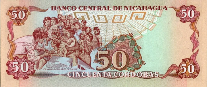 Nikaragua 50 kordobas Szczepienia 1985 P-153