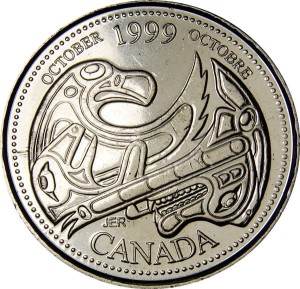 Kanada 25 c Millennium October 1999