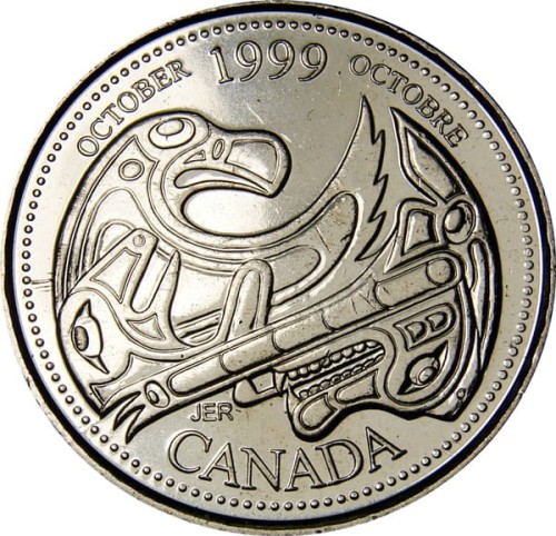 Kanada 25 c Millennium October 1999