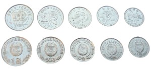 Zestaw menniczy Korea PN kwiaty x5