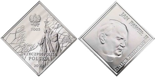 20 zł Jan Paweł II klipa 2003