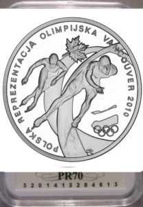 10 zł Polska Reprezentacja Olimpijska Vancouver 2010 PR70