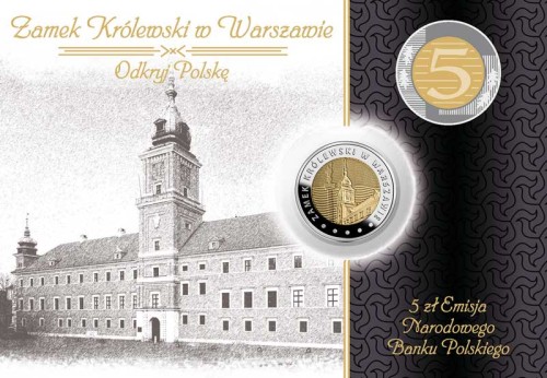 5 zł Zamek Królewski w Warszawie 2014 + blister