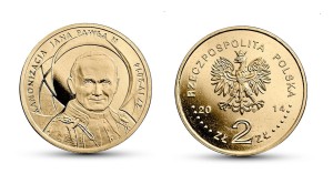 2 zł Kanonizacja Jana Pawła II 2014