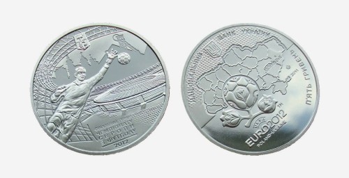 UKRAINA 5 UAH ME Polska-Ukraina Donieck 2011