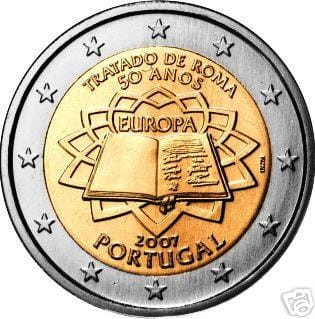 2 € Portugalia Traktaty Rzymskie 2007