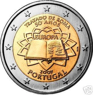 2 € Portugalia Traktaty Rzymskie 2007