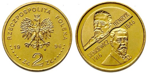 2 zł Henryk Sienkiewicz 1996