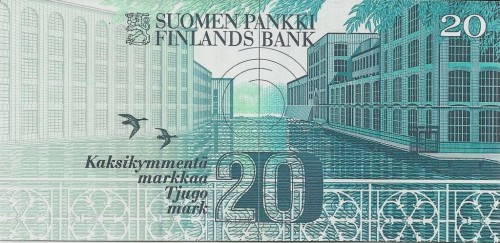 Finlandia 20 markka Kaczki 1993 P-123