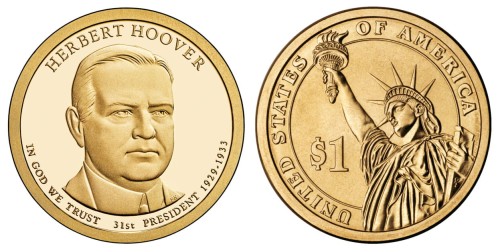 USA 1 $ Herbert Hoover 2014 nr 31