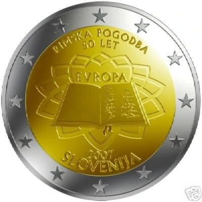 2 € Słowenia Traktaty Rzymskie 2007