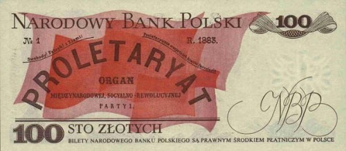 PRL 100 zł Ludwik Waryński 1986 P-143e.1 seria ST