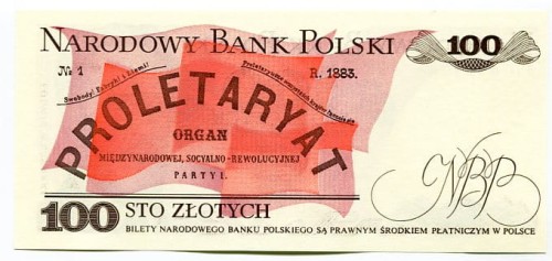 PRL 100 zł Ludwik Waryński 1988 P-143e.2 seria TT