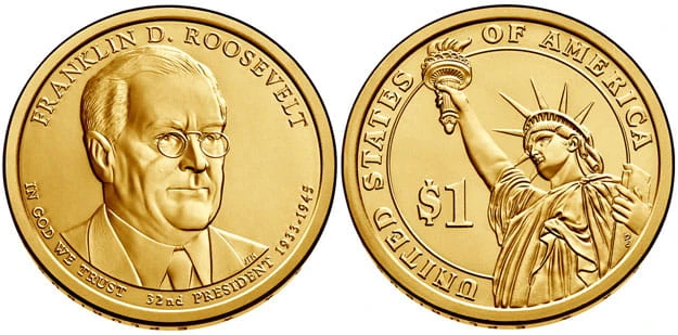 USA 1 $ Franklin D. Roosevelt 2014 nr 32