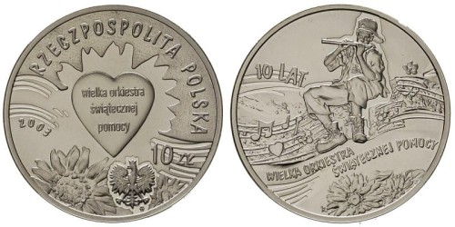 10 zł WOŚP 2003