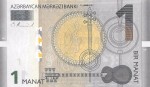 Azerbejdżan 1 manat Nuty 2017 P-31b