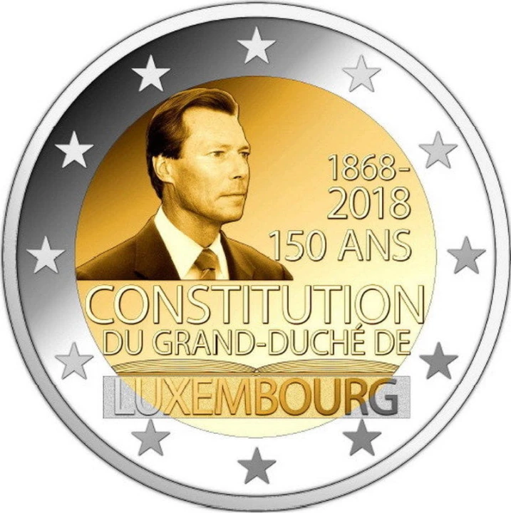 2 euro Luksemburg 150 lat konstytucji 2018