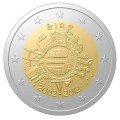 2 € Irlandia 10 lat euro w obiegu 2012
