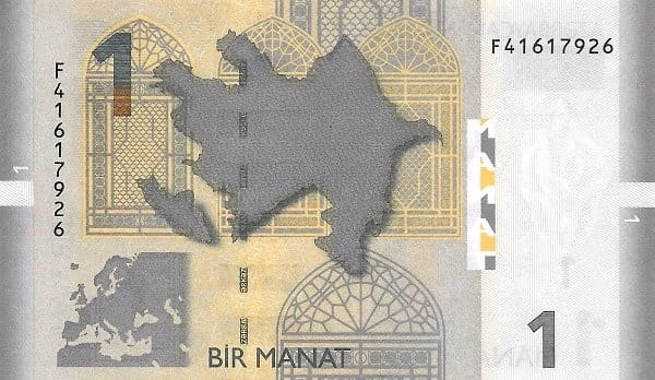 Azerbejdżan 1 manat Nuty 2017 P-31b
