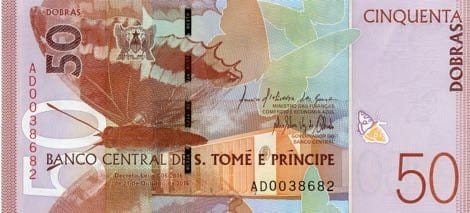 Wyspy Świętego Tomasza 50 dobras Ploceus 2016 P-73