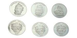 Wyspy Gilberta  3 x 1 $ Żaglowce 2017 VI