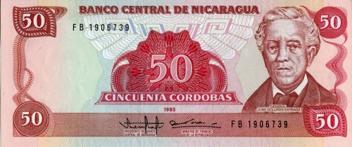 Nikaragua 50 kordobas Szczepienia 1985 P-153