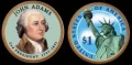 USA 1 $ John Adams 2007 nr 2 KOLOR x2