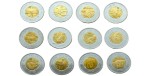 Somaliland 10 sch  x 12 Zodiak Chiński 2012