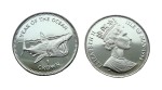 Wyspa Man 1 crown Rok oceanu - żarłacz olbrzymi rekin gigantyczny 1998