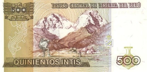 Peru 500 intis Andy 1987 P-134b