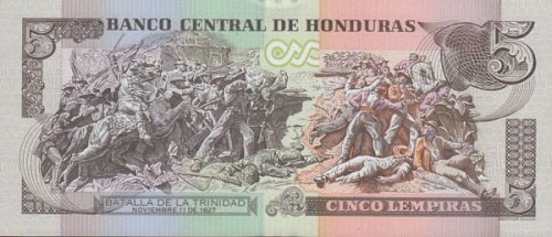 Honduras 5 lempira Morazan 2012 P-91d