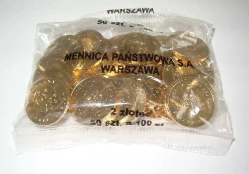 2 zł worek 50 szt. 400 lat osadnictwa w Ameryce 2008