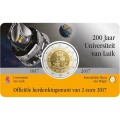 2 euro Belgia 200 lat uniwersytetu w Liege 2017