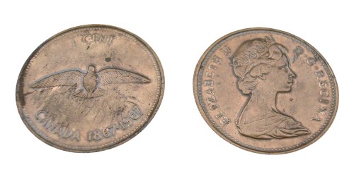 1 cent 1867-1967