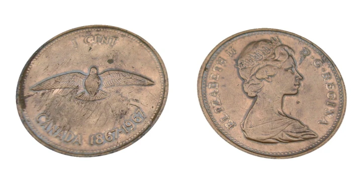 1 cent 1867-1967