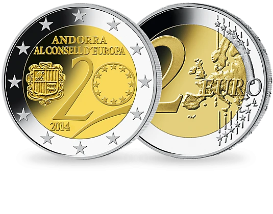 2 euro Andora 20 lat w UE 2014