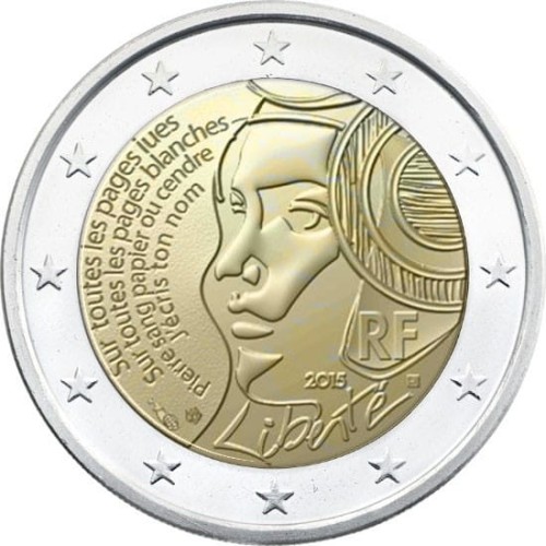 2 € Francja 225 lat Federacji 2015