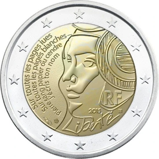 2 € Francja 225 lat Federacji 2015