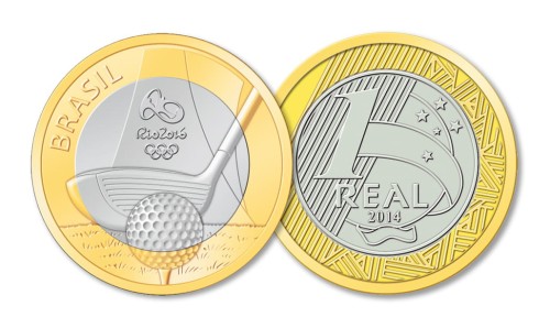 Brazylia 1 real Olimpiada Rio 2016 - Golf 2014