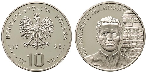 10 zł August Fieldorf 1998