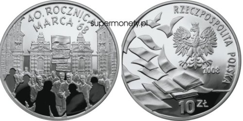 10 zł Marzec`68 2008