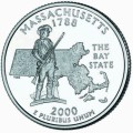 USA 25 c Massachusetts 2000