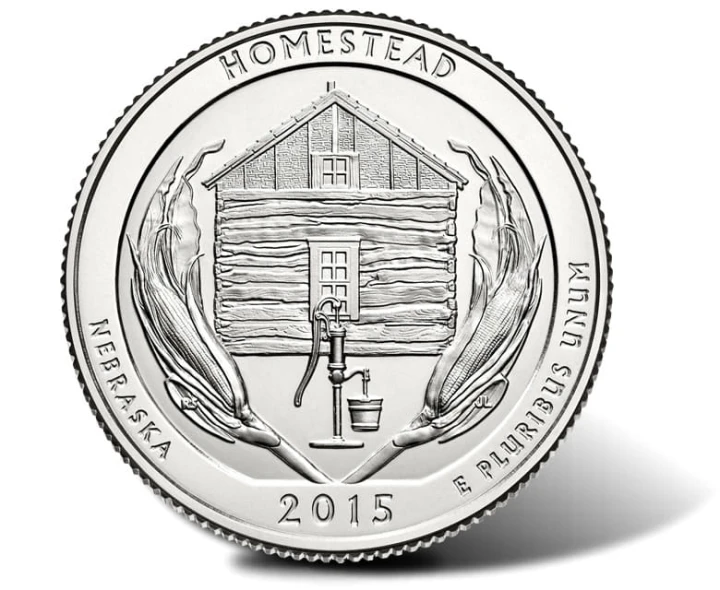 USA 25 c Park narodowy Homestead 2015 nr 26