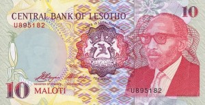 Lesotho 10 maloti Jeździec 1990 P-11a