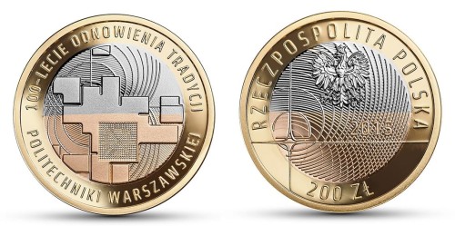 200 zł 100-lecie Politechniki Warszawskiej 2015