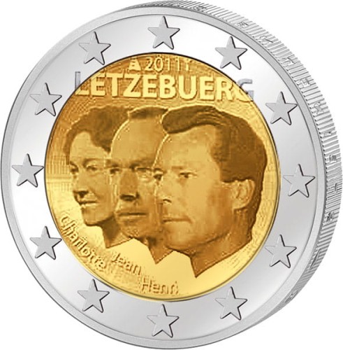 2 € Luksemburg Wielki Książę Jan Luksemburski 2011