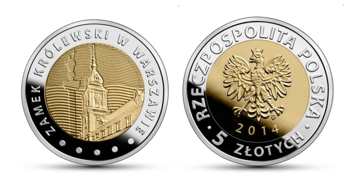 5 zł Zamek Królewski w Warszawie 2014 + blister