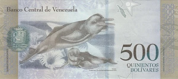 Wenezuela 500 Boliwarów Tonin 2017 P-94b